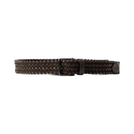 Paul & Shark Leather Trimmed Elastic Belt