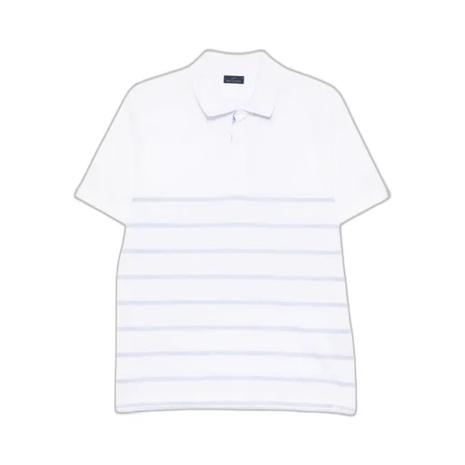 Paul & Shark Striped Short Sleeve Polo Shirt