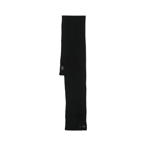 Paul & Shark Logo-Patch Rectangle Knit Scarf