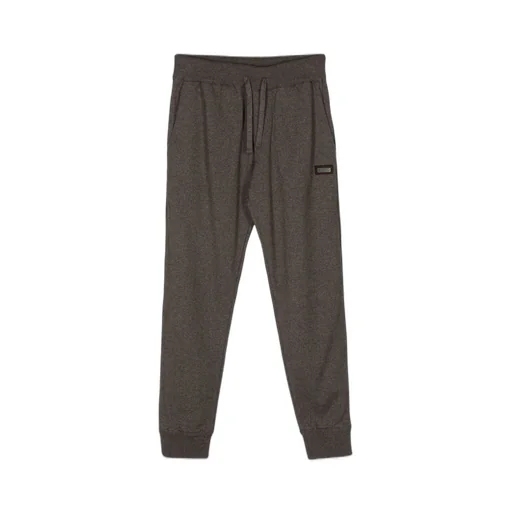 Paul & Shark Logo-Plaque Tapered Track Pants