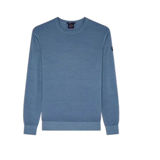 Paul & Shark Logo Patch Garment-Dyed Jumper
