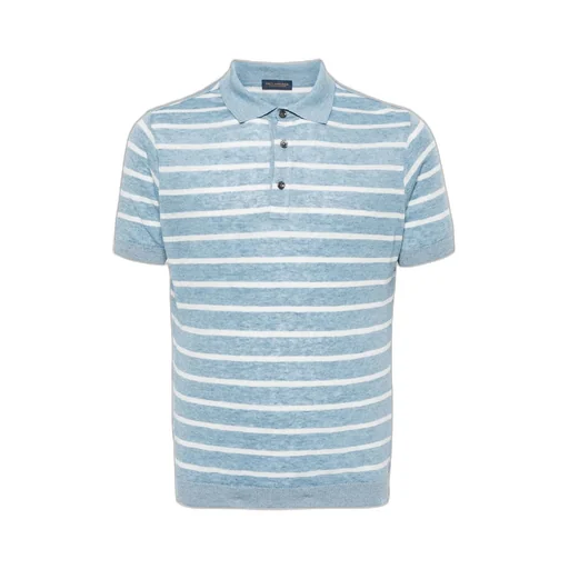 Paul & Shark Faded Effect Striped Polo Shirt