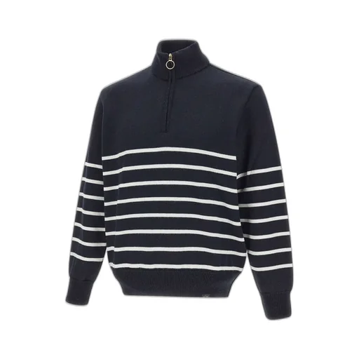Paul & Shark Striped Half-Zip Sweater