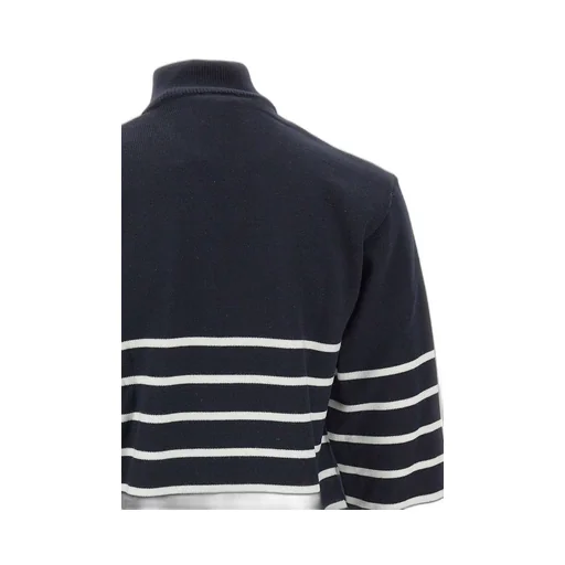 Paul & Shark Striped Half-Zip Sweater