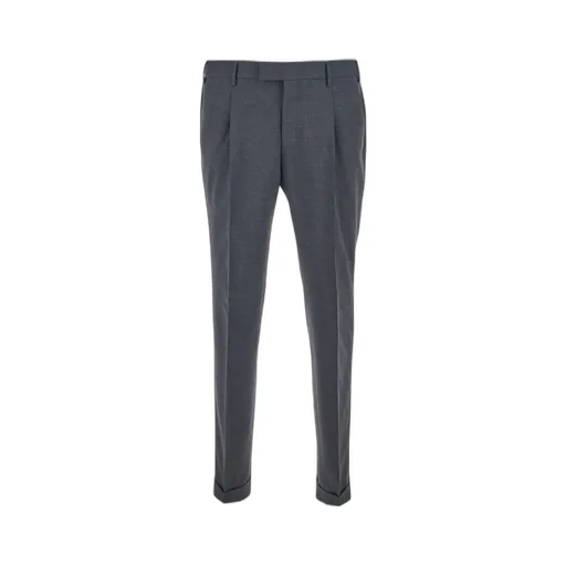 Pt Torino Turn-Up Wool Stretch Pants