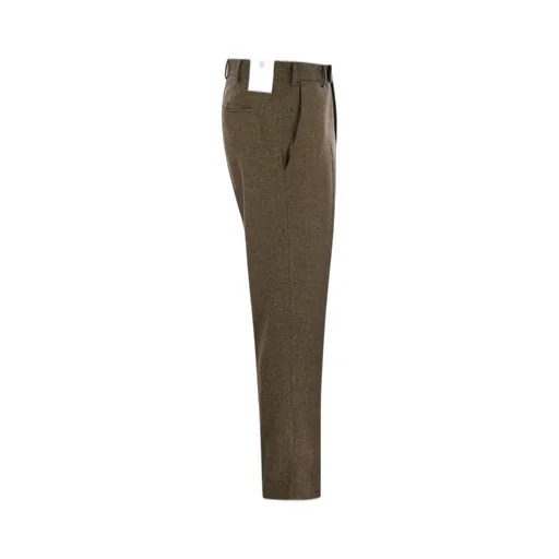 Pt Torino Flannel Straight-Leg Pants