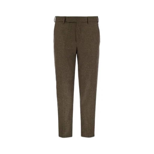 Pt Torino Flannel Straight-Leg Pants