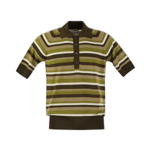Pt Torino Striped Polo Shirt