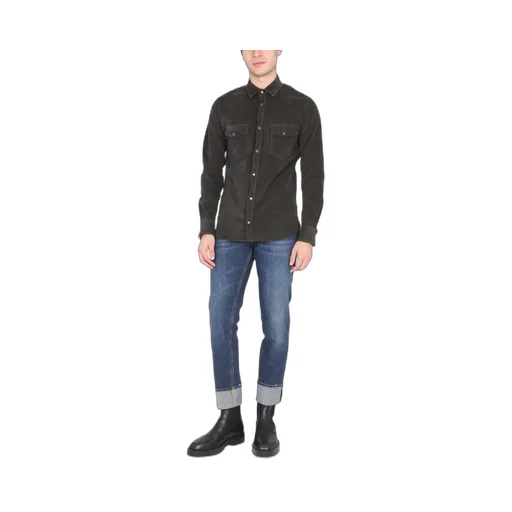 Pt Torino Cuffed Slim Fit Jeans