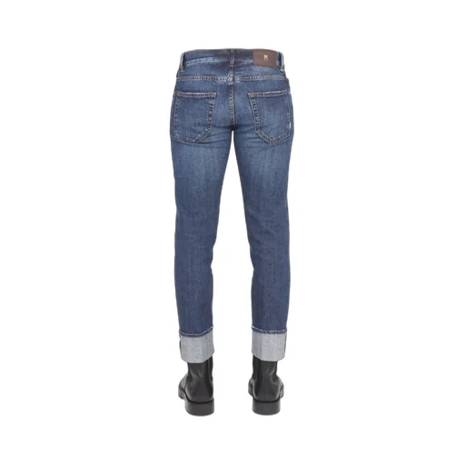 Pt Torino Cuffed Slim Fit Jeans