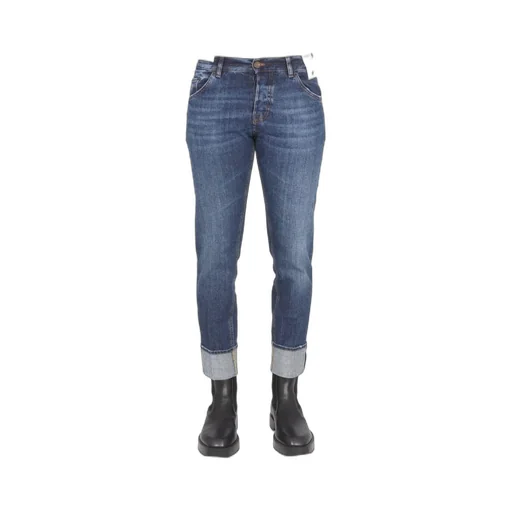 Pt Torino Cuffed Slim Fit Jeans