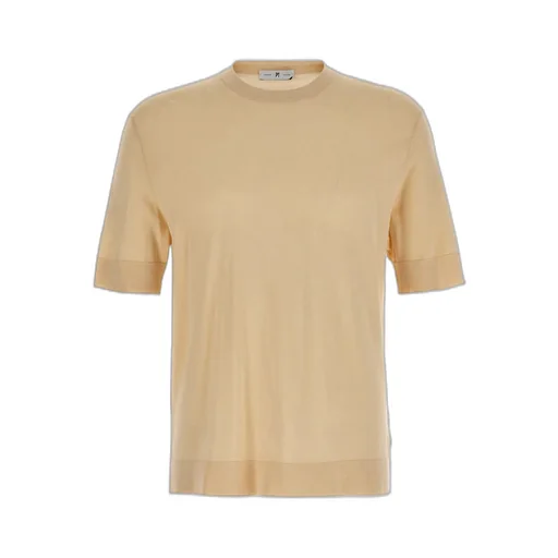 Pt Torino Short-Sleeved Crewneck Knitted T-Shirt