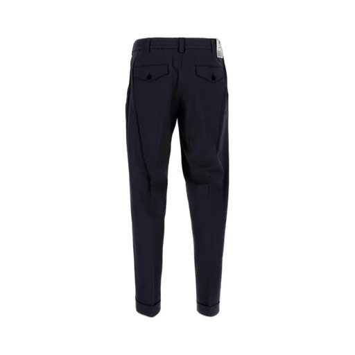 Pt Torino Tapered-Leg Turn-Up Hem Chino Trousers