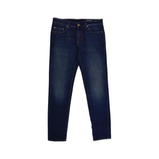 Pt Torino Logo-Patch Washed Slim-Cut Jeans