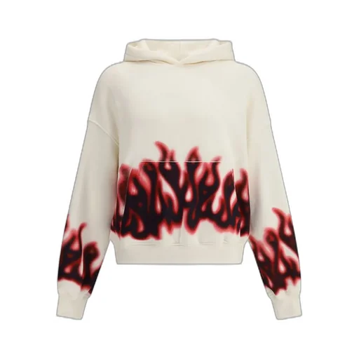 Palm Angels Flames Printed Hoodie