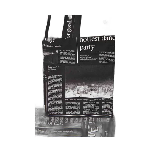 Palm Angels Newspaper Motif Short-Sleeved Shirt