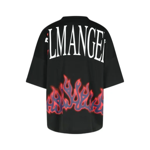 Palm Angels Flames Pattern Oversized T-Shirt