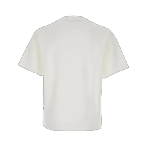 Palm Angels Neck Logo Printed Crewneck T-Shirt
