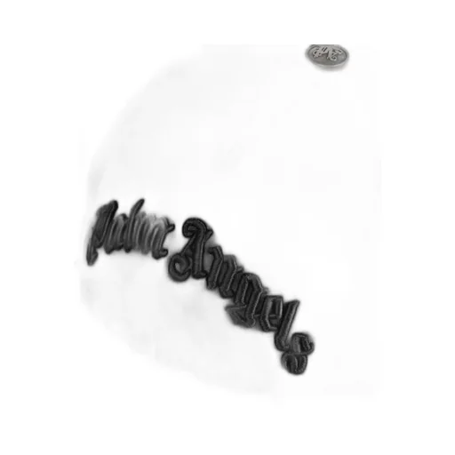 Palm Angels Logo Embroidered Distressed Baseball Cap