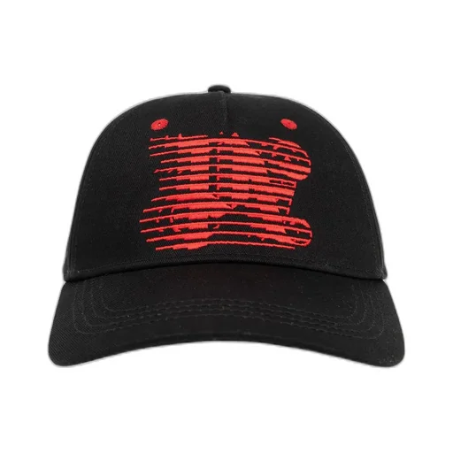 Palm Angels Racing Monogram-Embroidered Curved Peak Baseball Cap