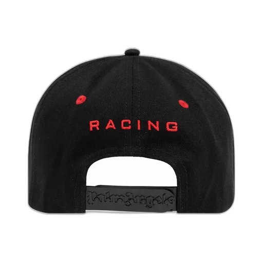 Palm Angels Racing Monogram-Embroidered Curved Peak Baseball Cap