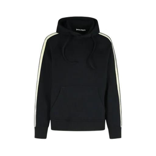 Palm Angels Curved Logo Printed Hoodie