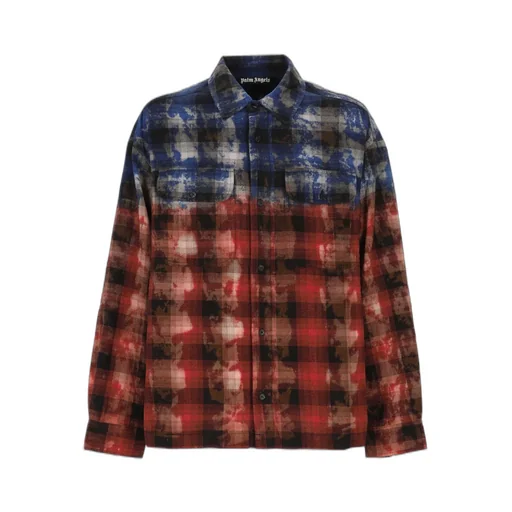 Palm Angels Checked Long-Sleeved Shirt