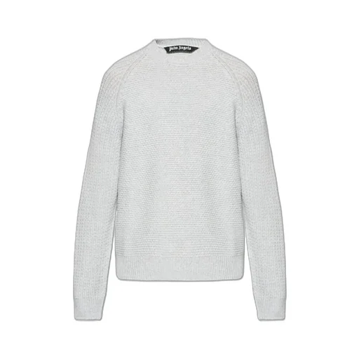 Palm Angels Curved Logo Knitted Jumper