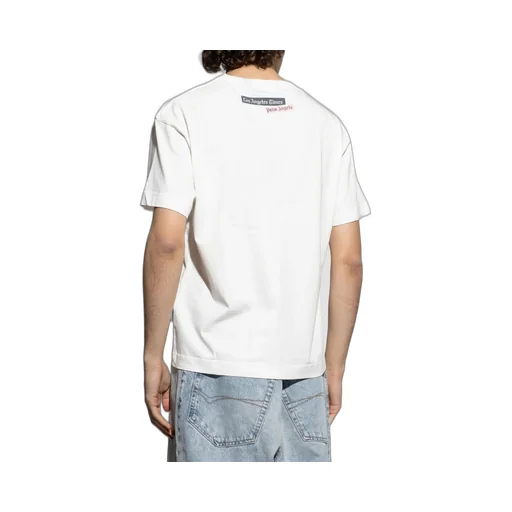 Palm Angels Slogan Printed Crewneck T-Shirt