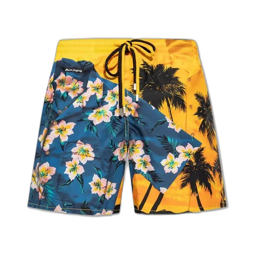 Palm Angels X Vilebrequin Graphic Printed Swim Shorts