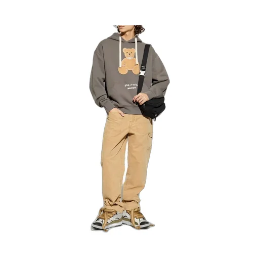 Palm Angels Teddy Bear Motif Hoodie