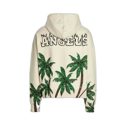 Palm Angels Palm Printed Drawstring Hoodie