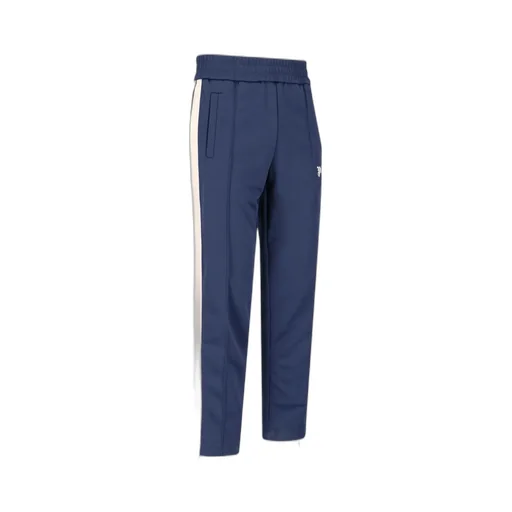 Palm Angels Logo Embroidered Straight-Leg Pants