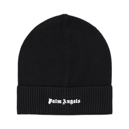 Palm Angels Logo Detailed Beanie