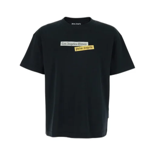 Palm Angels Logo Printed Crewneck T-Shirt