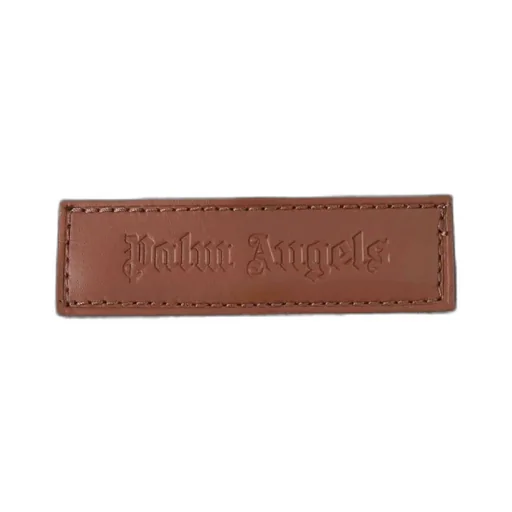Palm Angels Logo Printed Hooded Denim Jacket