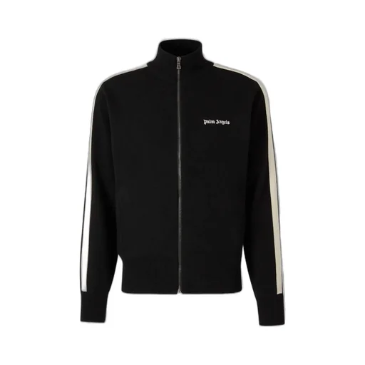 Palm Angels Logo Embroidered Zipped Sweatshirt