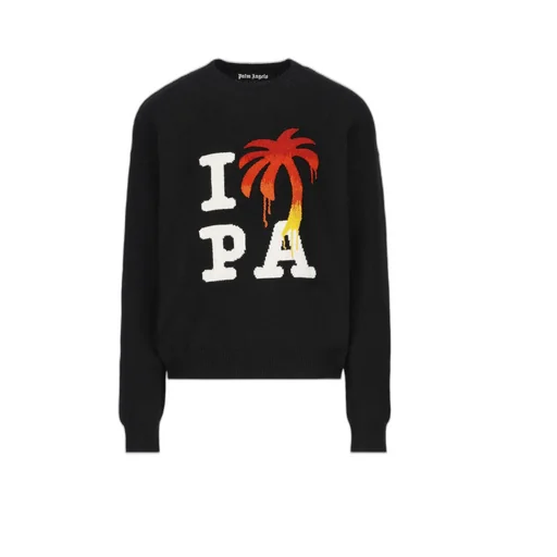 Palm Angels I Love Pa Crewneck Knitted Jumper