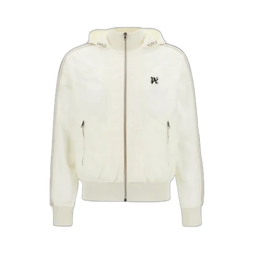 Palm Angels Logo Embroidered Hooded Jacket