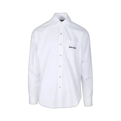 Palm Angels Logo-Embroidered Buttoned Shirt