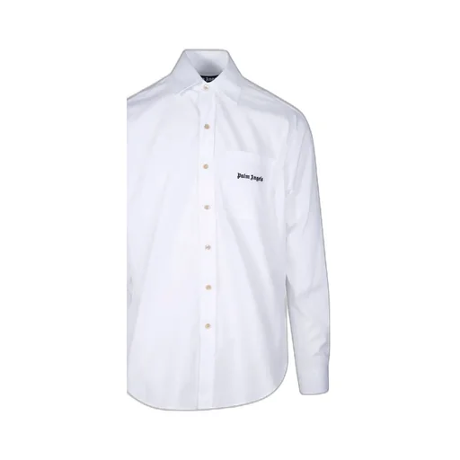 Palm Angels Logo-Embroidered Buttoned Shirt