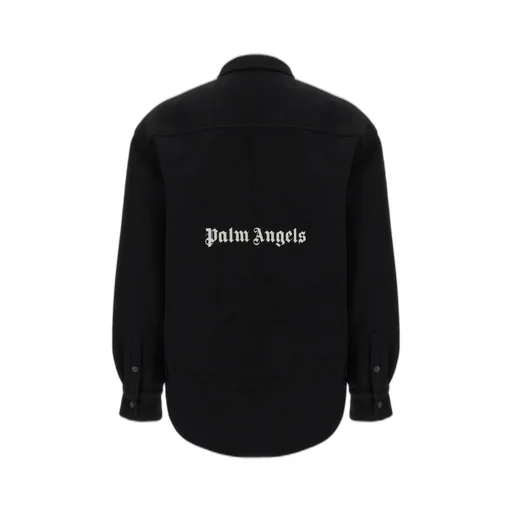 Palm Angels Logo-Embroidered Twill Overshirt