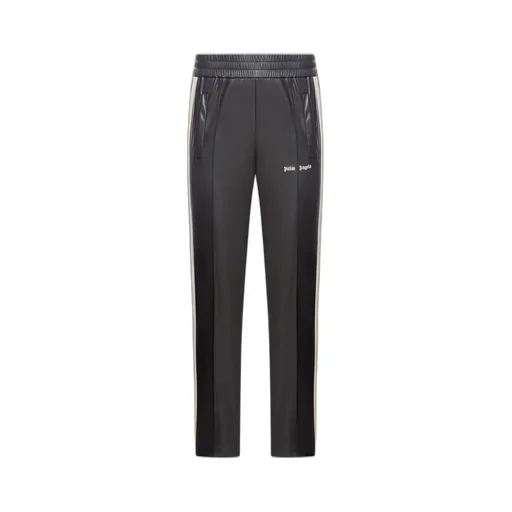 Palm Angels Logo Embroidered Side Stripe Detailed Track Pants