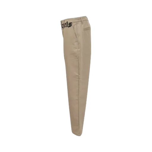 Palm Angels Logo Printed Straight Leg Chino Pants
