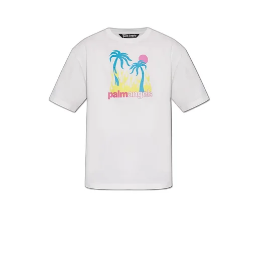 Palm Angels Burning Oasis Graphic Printed T-Shirt