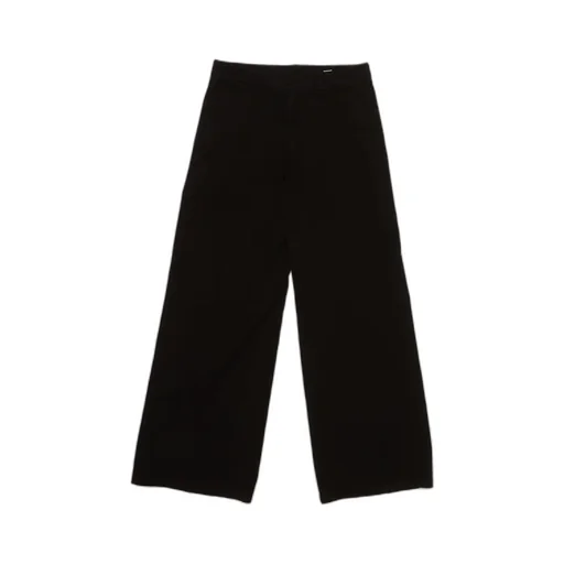 Palm Angels Monogram Embroidered Wide Leg Trousers