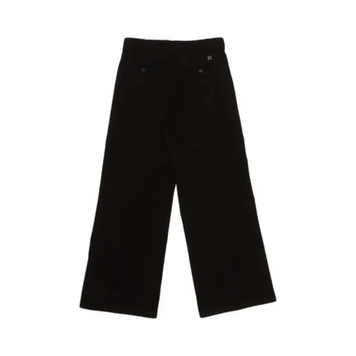 Palm Angels Monogram Embroidered Wide Leg Trousers