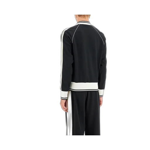 Palm Angels Pa Monogram Embroidered Zip-Up Sweatshirt