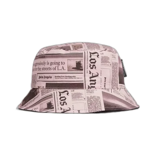 Palm Angels Logo Printed Reversible Bucket Hat