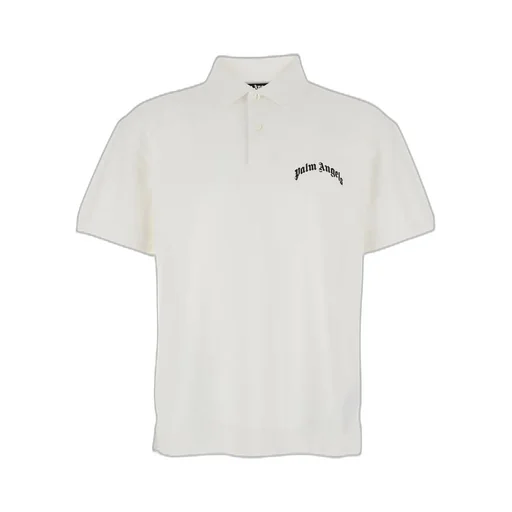 Palm Angels Logo Printed Short-Sleeved Polo Shirt